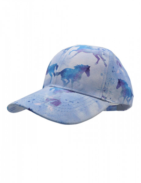 KIDS GIRL-Cap "aqua horse", Metallverschluß