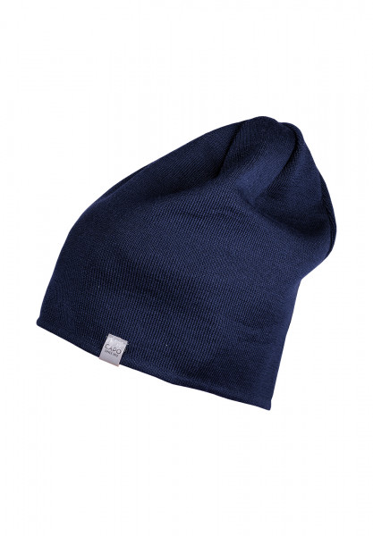 Capo July Cap/ Sloppy Strickmütze für Damen - marineblau / dunkelblau