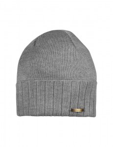 CAPO-LOU CAP knitted cap, turn up, metallic yarn