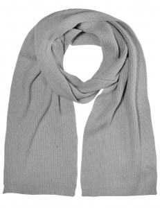 CAPO-CASHMERE LIOR SCARF knitted scarf, 1/1 rib
