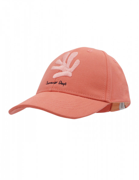 KIDS GIRL-Cap, &quot;coral&quot; Klettverschluß