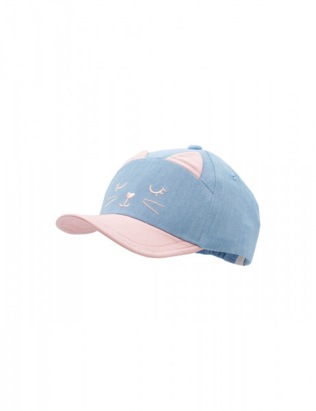 MINI GIRL-Cap, &quot;cat&quot; Gummiriegel