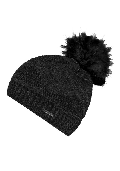 CAPO-CHALET CAP fake fur pompon