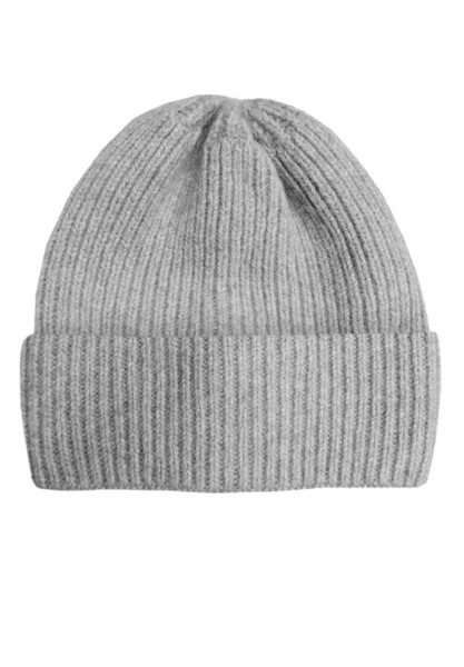 CAPO-DOUX CAP knitted cap, ribbed, turn up