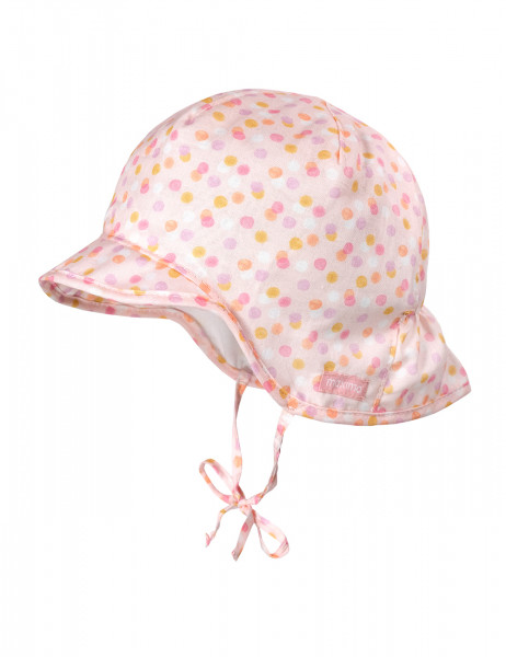 BABY GIRL-Schildmütze Nackenschutz, Bindeband