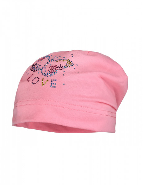 KIDS GIRL-Beanie, &quot;butterfly&quot; Strass
