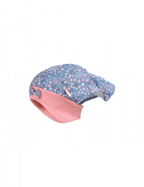 MINI GIRL-Kopftuch, bedruckt, Jerseybund ausgenäht, Schleife