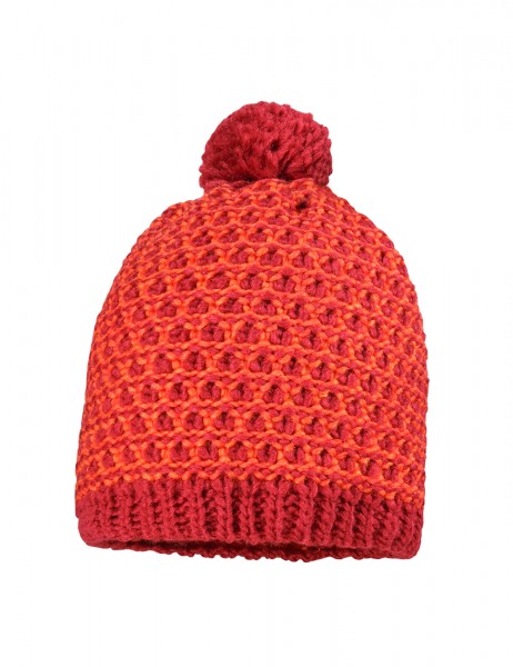 CAPO-ALYX CAP knitted cap, wool pompon, short fleece lining
