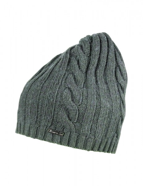 CAPO-DACEY CAP knitted cable cap, ribbed edge