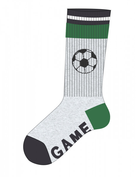 KIDS BOY-Socken, Rippe Fußball GAME