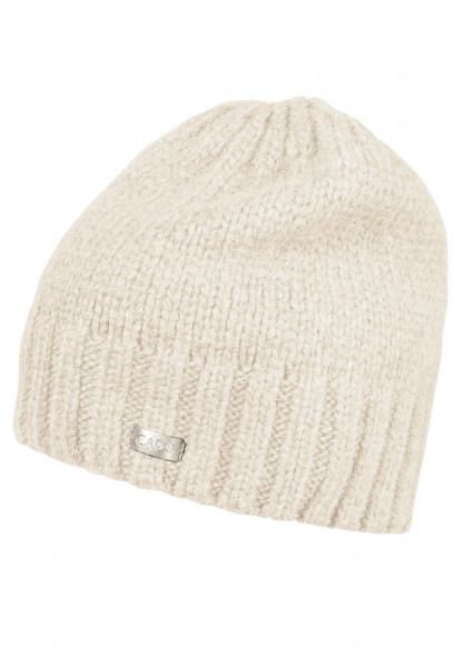CAPO-NICE CAP SLEEK knitted beanie, ribbed edge