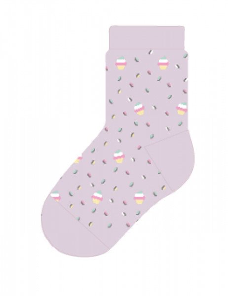MINI GIRL-Socken, Eis, Streusel, Glitzi, glatt
