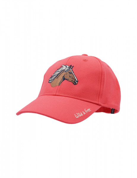 KIDS GIRL-Cap &quot;horse wild and free&quot;, Metallverschluß