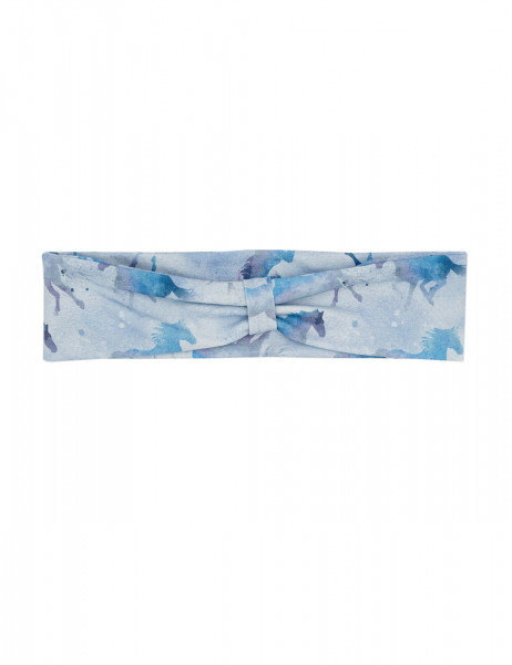 KIDS GIRL-Haarband, gerafft Jersey bedruckt